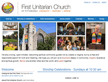 Tablet Screenshot of first-unitarian-pgh.org